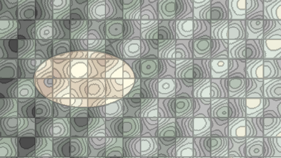 The same synthetic image processed by Posterizer Mark IV
